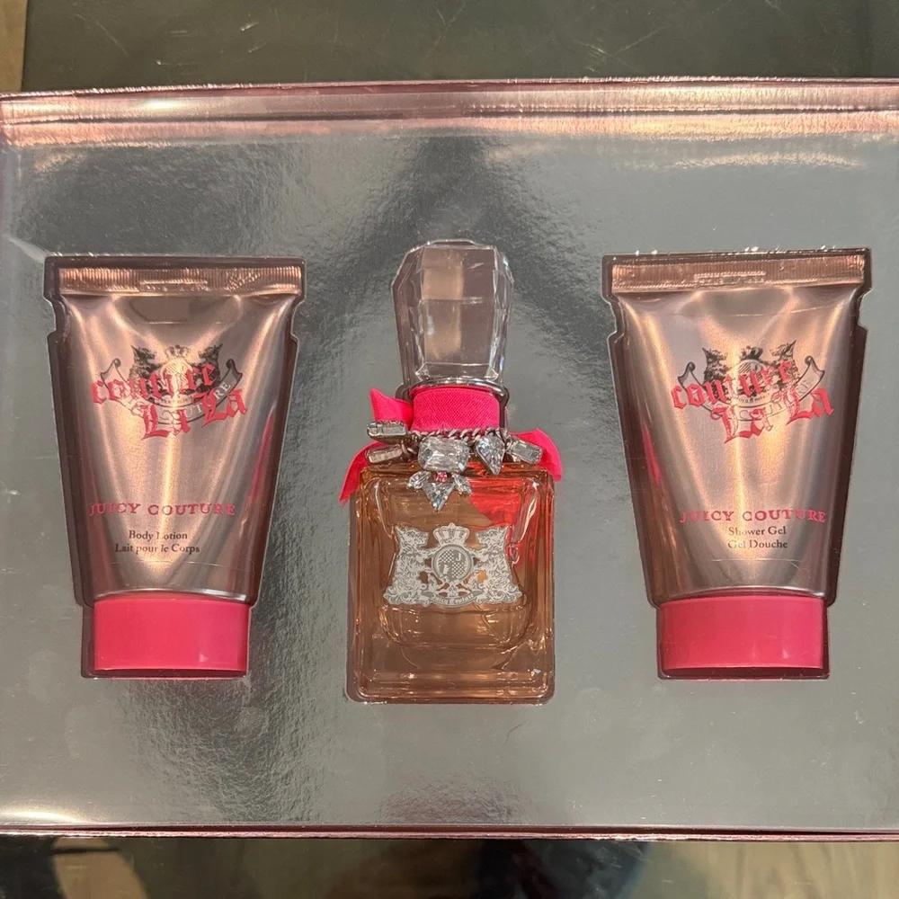 NIB Juicy Couture La La Pink and Black Gift Set - Picture 2 of 4